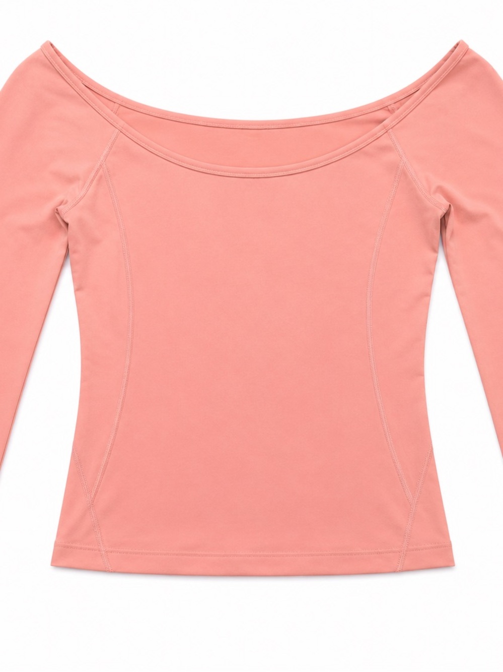 lululemon athletica Off-Shoulder Long Sleeve Top - Coral